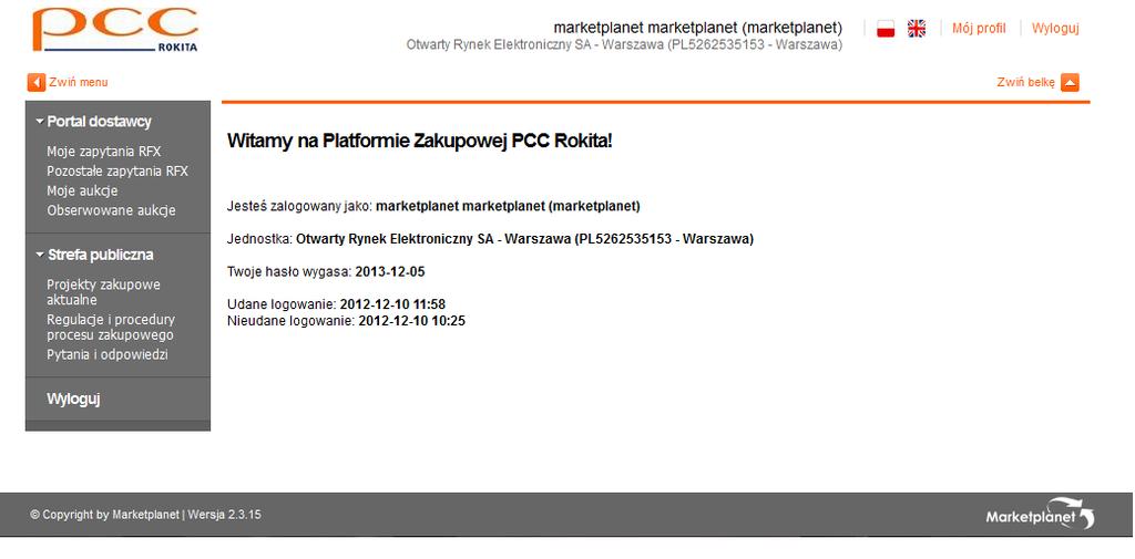 3. Wprowadzenie Dokument ten zawiera instrukcję postępowania oraz opis funkcji dostępnych przy korzystaniu z Platformy Marketplanet.