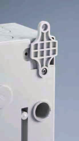 150 125 Opcjonalna blokada drzwiczek Drzwi standardowe z ergonomicznym uchwytem do otwierania i zamykane na zatrzask mogą być na życzenie