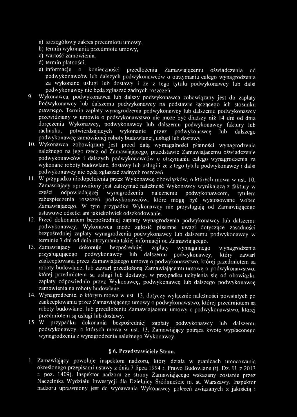 zgłaszać żadnych roszczeń. 9.