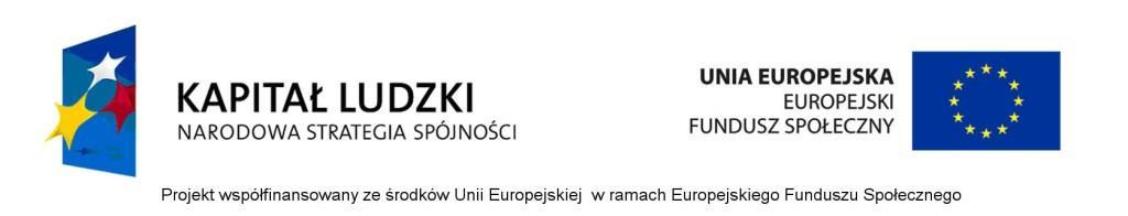 GIMNAZJALISTA Z KLASĄ Od 02 września 2013r. do 31 lipca 2014r. w Gimnazjum z Oddziałami Integracyjnymi im.