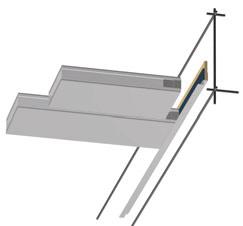 SISTEM F 0 DUAL / +METAL DEMONTAŽAN I JEDNOSTRANO VISEĆI ZIDNA KONZOLA HORIZONTALNA Masivni zid ili laki pregradni zid Dual element demontažan i jednostrano viseći Horizontalna zidna konzola Masivni