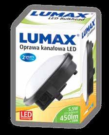 LUMAX Oval LED Uszczelnione oprawy natynkowe LOB005 5,5W IP - KEE - LOB005 Oprawa natynkowa Oval LED 5,5W 44 450 lm 39W 220-240V 5907377255680 169x115x76 mm 450 5.