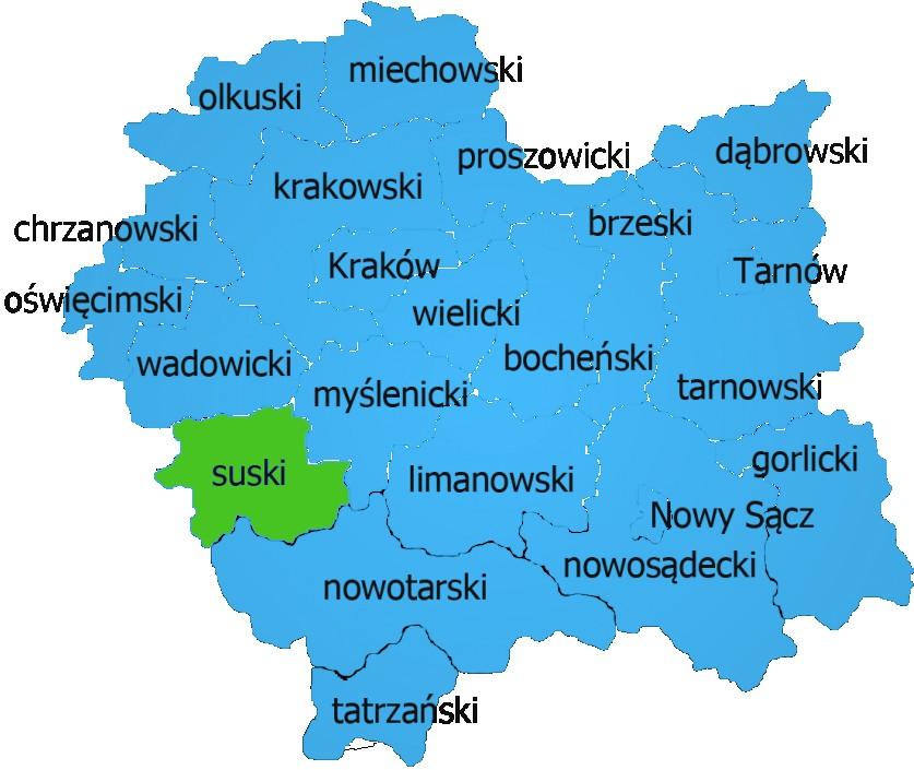 I. PODSTAWOWE INFORMACJE 1. Dane teleadresowe Emitenta Emitent obligacji: Powiat Suski (woj. małopolskie) Przedstawiciel Powiatu: Józef Bałos Starosta Suski Siedziba: Starostwo Powiatowe, ul.