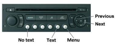 Peugeot CAN GWP1PC1 1. PIERWSZE KROKI Włącz radio samochodowe i wybierz tryb CD-Changer ( Zmieniarka ), naciskając przycisk "SOURCE ( Źródło ). Podłącz swój ipod lub pamięć masową USB do Gateway.