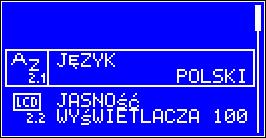 7. Ustawianie parametrów tryb serwisowy. Parametry serwisowe podzielone zostały na grupy. Do każdej grupy przypisane są parametry serwisowe możliwe do zmiany.