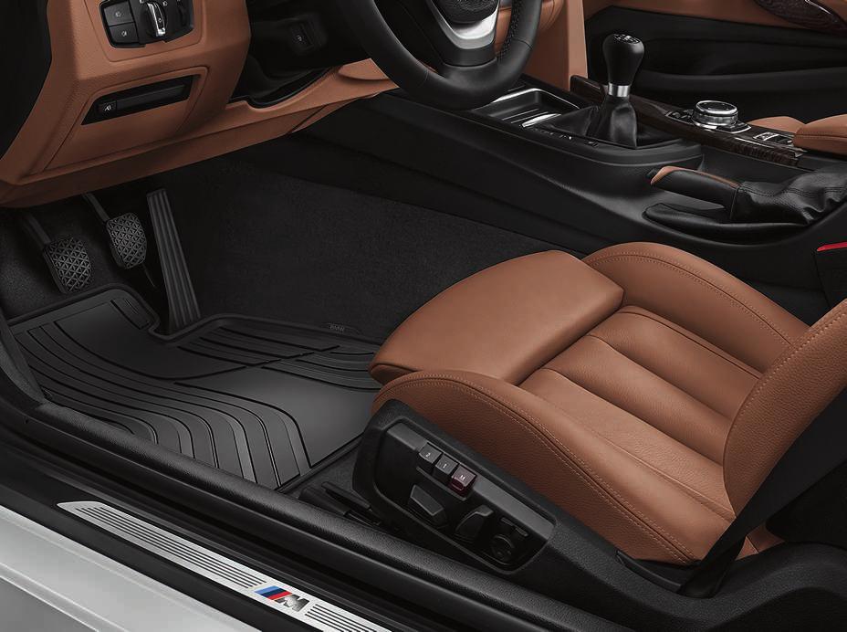 Akcesoria wewnętrzne 2 4 5 6 7 Skórzana gałka dźwigni zmiany biegów M Stylowo uzupełnia ekskluzywne wyposażenie wnętrza BMW serii.