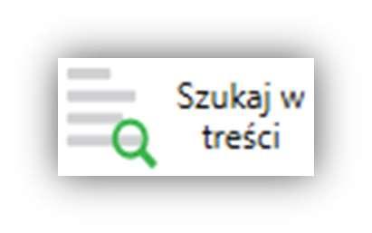 dokumentu określonego ciągu znaków, ikona - włącza/wyłącza