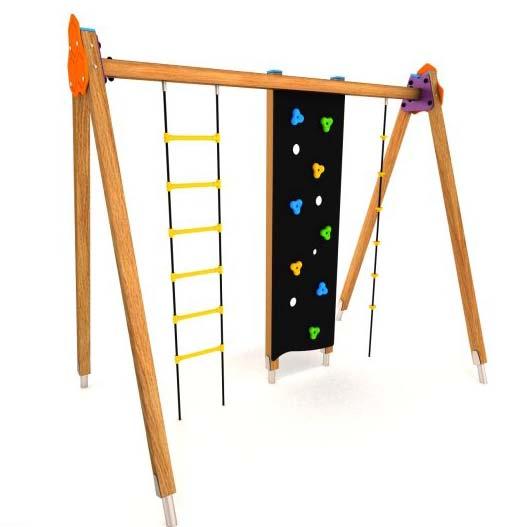 Wysokość swobodnego upadku 118 cm Produkt zgodny z PN EN 1176 1:2009 Przedział wiekowy 3 12 Specyfika materiałowa: Konstrukcja: Stal Cynkowanie: proszkowe Malowanie: proszkowe Zaślepki rur: Guma