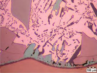 The connection between the alloy and reinforcing material may be recommended for use in practice.