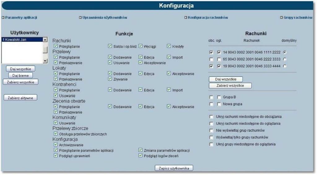 kilku formatów). Należy wskazać odpowiednią nazwę i zapisać ją przyciskiem [Zapisz wybraną strukturę]. Za pomocą przycisku [Pokaż strukturę] można obejrzeć opis struktury.