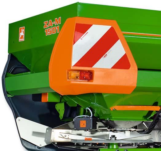 Kto waży, ten wygrywa: rozsiewacz z wagą ZA-M Profis ZA-M Profis Pojemności zbiornika: 1000 / 1500 / 2000 / 2500 / 3000 I Szerokość robocza: 10 m do 36 m Seryjnie: układ ważenia oraz pakiet Tronic z