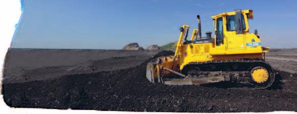 TD-20M SPYCHARKA GĄSIENICOWA --LGP HYDRAULIKA UKŁADU ROBOCZEGO Pompy zębate, napędzane przez zmiennik momentu. Wydatki pomp @ 6.89 MPa i przy 2330 obr/min: 1-sza pompa - 142 l/min 2-ga pompa - 62.