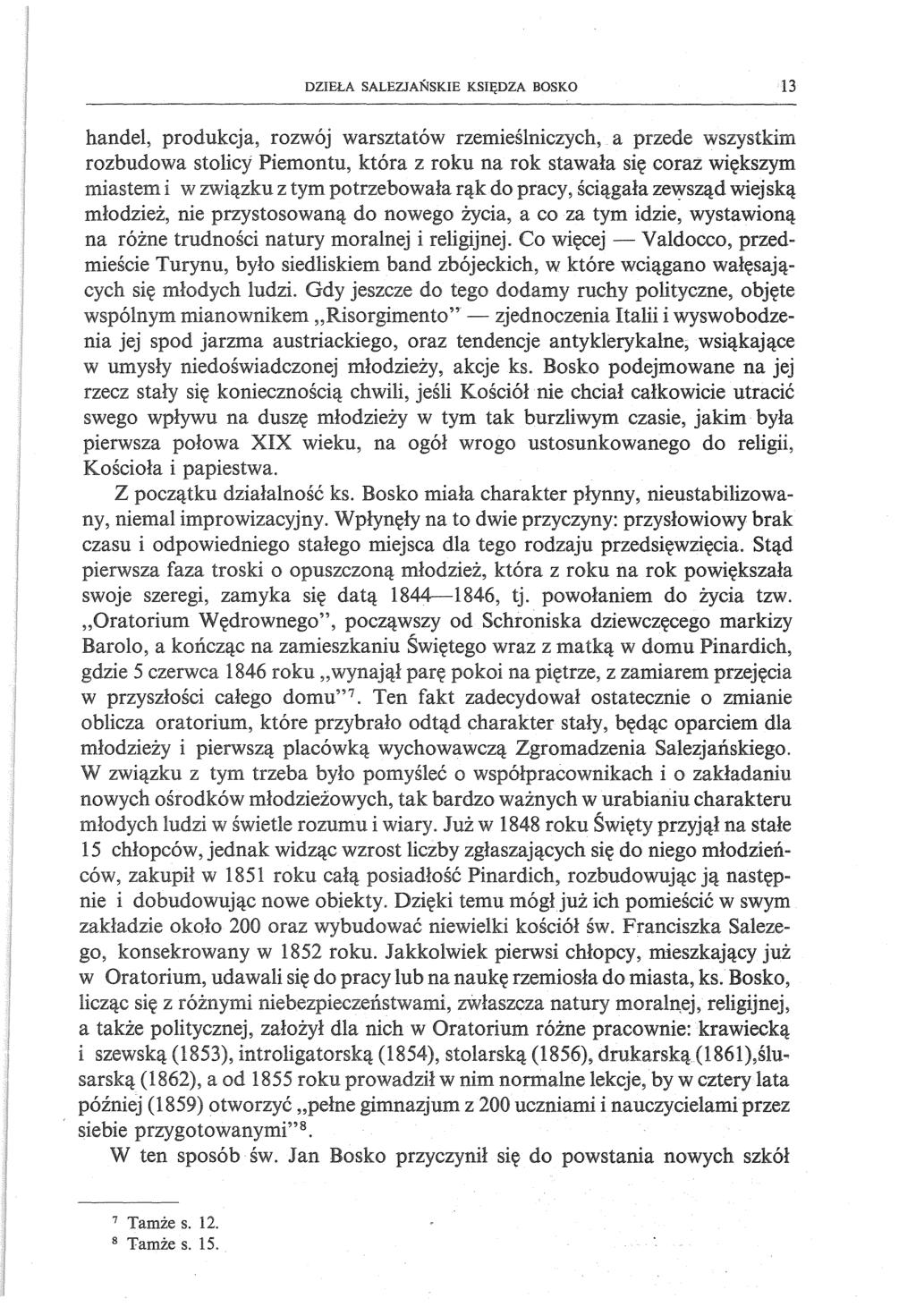 DZIEŁA SALEZJAŃSKIE KSIĘDZA