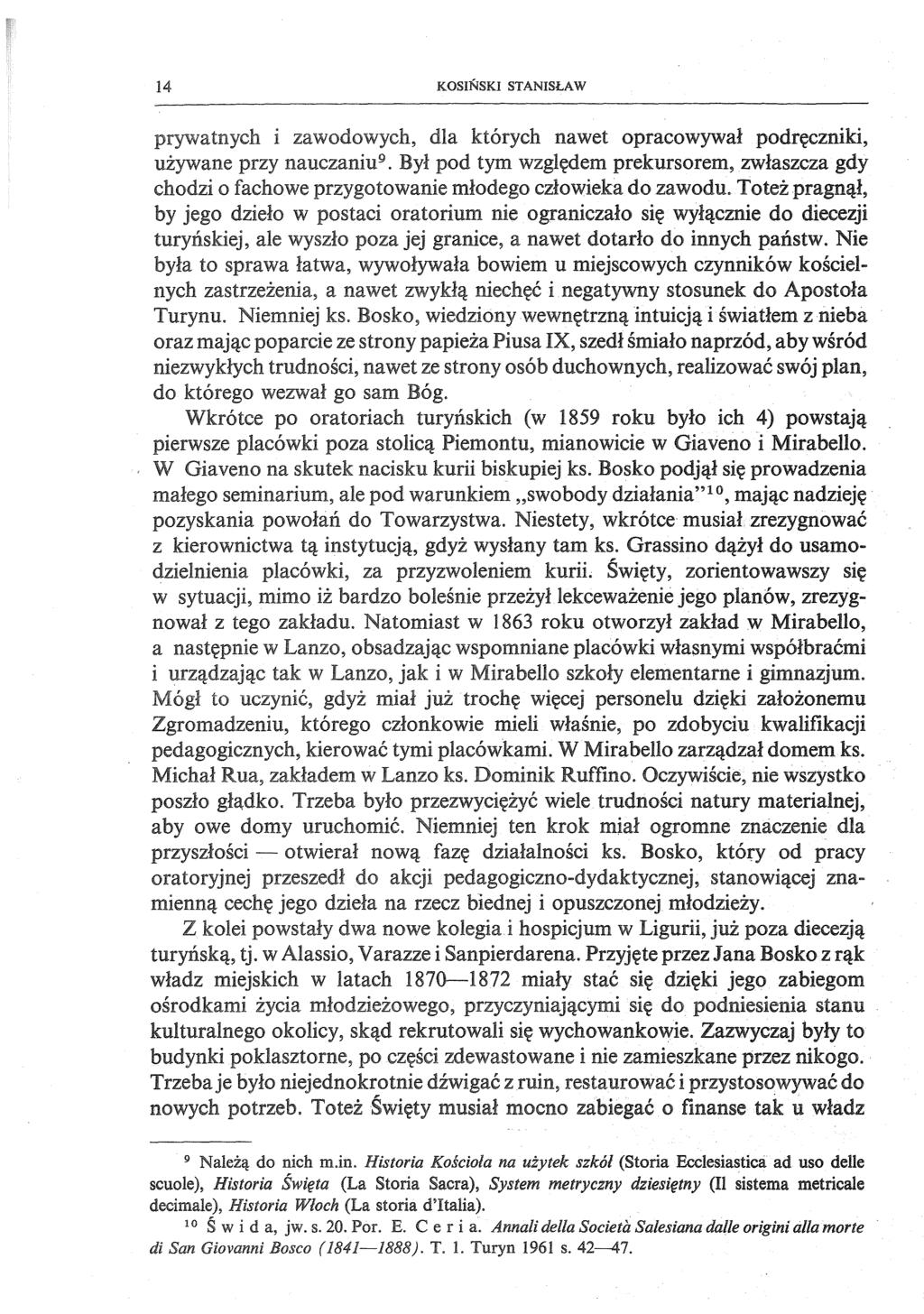 14 KOSIŃSKI STANISŁAW 9 Należą do nich m.in.