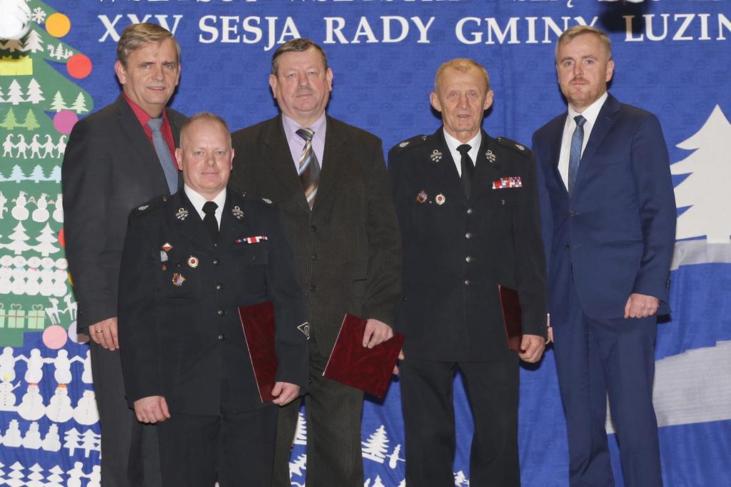 Związku OSP Rzeczypospolitej Polskiej w Luzinie dh Sławomirowi Miotk i dh Janowi Schulz, prezesowi OSP Milwino dh Rajmundowi Gaffke i prezesowi OSP Zelewo dh Ryszardowi Groth.