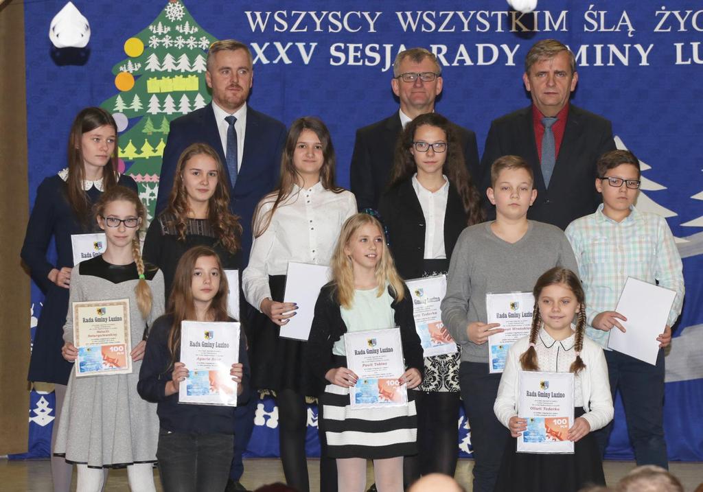- 58 uczniom Szkoły Podstawowej w Luzinie tj.