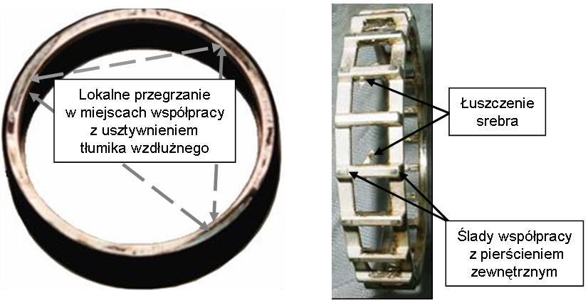 dotykając dłonią końcówkę skrzydła. Niskoczęstotliwościowa natura symptomu diagnostycznego (odczucie biegnącej fali ) utrudnia jego detekcję przez akcelerometry używane do pomiaru drgań silnika.