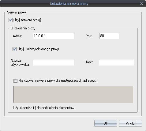 COPYRIGHT 2010 IGE+XAO. Wszystkie prawa zastrzeżone Ustawienia serwera proxy mogą służyć jako live update programu SEE Electrical. (W Polsce nie oferujemy tej usługi.