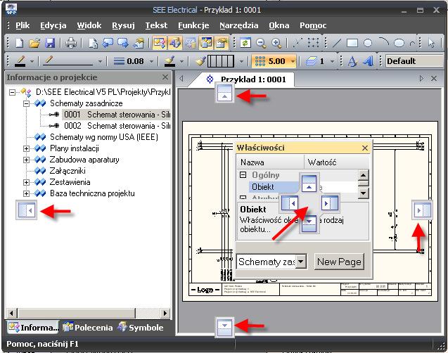 COPYRIGHT 2010 IGE+XAO. Wszystkie prawa zastrzeżone A NOWOŚCI SEE ELECTRICAL A.1. Z WERSJI V4R1 DO WERSJI V5R1 A.1.1. Informacje ogólne A.1.1.a. Modyfikacja interfejsu Zostały wprowadzone zmiany w zarządzaniu interfejsem użytkownika.