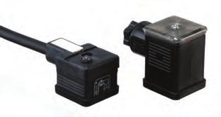 Złącza elektryczne m Złącza standardowe DIN Wskazanie stanu urządzenia 2-kolorowa dioda świecąca EN175301-803 (DIN-43650)-A/ISO4400 Liczba wtyków Stopień ochrony Stopień izolacji Zabezpieczenia Model