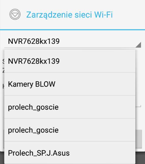 2.2.2 Ustawienia Wi-Fi Z menu Ustawienia zawansowane kliknąć Zarządzanie sieci Wi-Fi (rys.2.2-7), rozwinąć listę dostępnych sieci Wi-Fi wybrać odpowiednią przez kliknięcie (rys.
