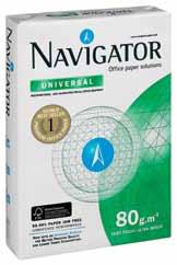 PAPIER KSERO Papier Navigator Universal gramatura 80 g/m 2 wielofunkcyjny 100 % satysfakcji z wydruku we wszystkich urządzeniach biurowych doskonała jakość wydruku dla