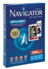 katalogów, broszur, zdjęć indeks format w ryzie PAP000894 A-4 250 arkuszy PAP000895 A-3 500 arkuszy Papier Navigator Office Card gramatura 160 g/m 2 karton lekko