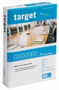 PAPIER KSERO Papier Target Corporate Najlepsze rozwiązanie dla biura jest doskonałym rozwiązaniem do korespondencji biurowej, m.in.