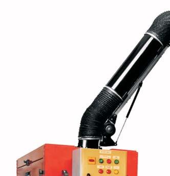 Zastosowanie Urządzenie filtrowentylacyjne typu RAK-1-M-G jest urządzeniem przejezdnym przeznaczonym do oczyszczania powietrza z dymów spawalniczych powstających na stanowiskach pracy w