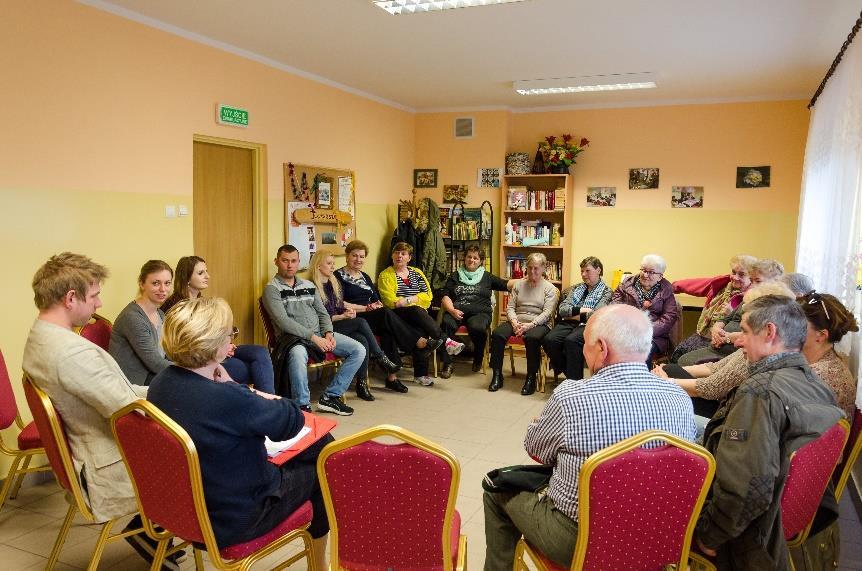 Świetlice wykorzystywane są przez mieszkańców jako miejsca spotkań, zebrań wiejskich, szkoleń, również do organizacji uroczystości indywidualnych (komunie, stypy) jak i wspólnotowych (bale