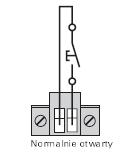 0 1 x DB9 port przekaźnikowy, 1 x miniport wyłącznik awaryjny RPO 1 x miniport wyłącznik ON / OFF 1 x MiniSlot 1 x port połączenia równoległego (DB15) Oznaczenie styków portu przekaźnikowego DB9: