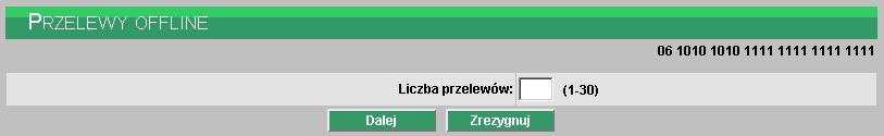 Przelew odroczony, który został anulowany, po przekazaniu do systemu księgowego uzyskuje status odrzucony z komentarzem o treści Anulowanie przelewu odroczonego w polu Przyczyna odrzucenia dla