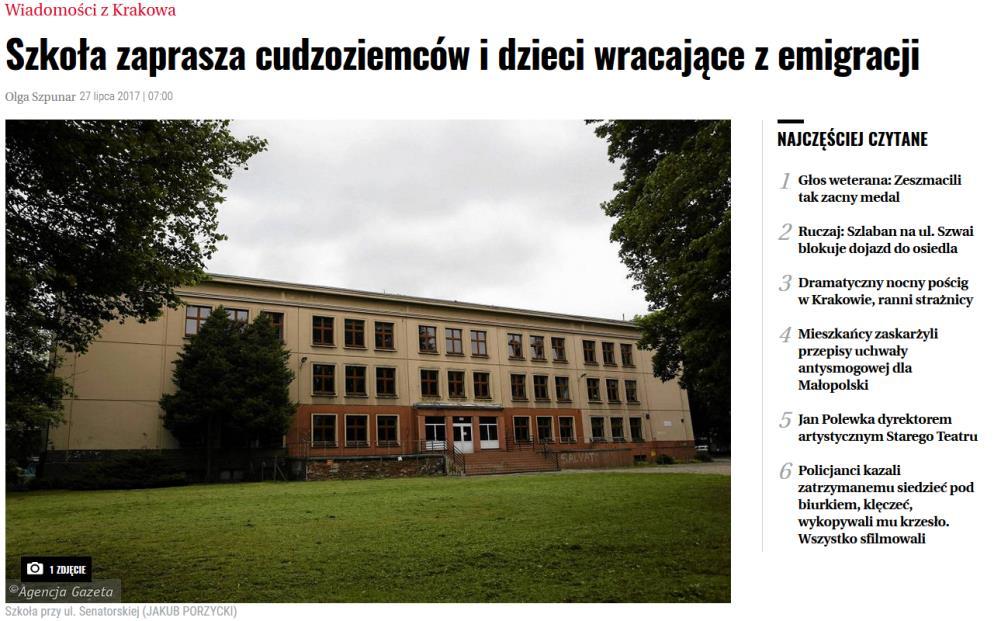 szkoła specjalizująca się w kształceniu dzieci z