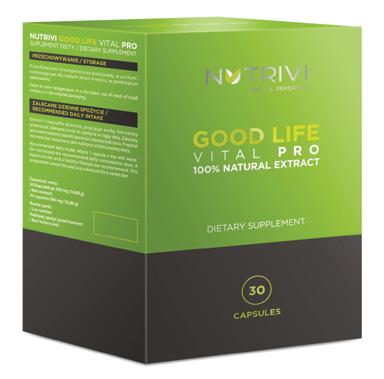 Good Life Vital Pro Good Life Vital Pro to preparat, którego skład opiera się w 100% na naturalnych ekstraktach z roślin.
