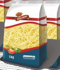 jajeczny krajanka 250 g Makaron Vivat kolanka z falą, krajanka