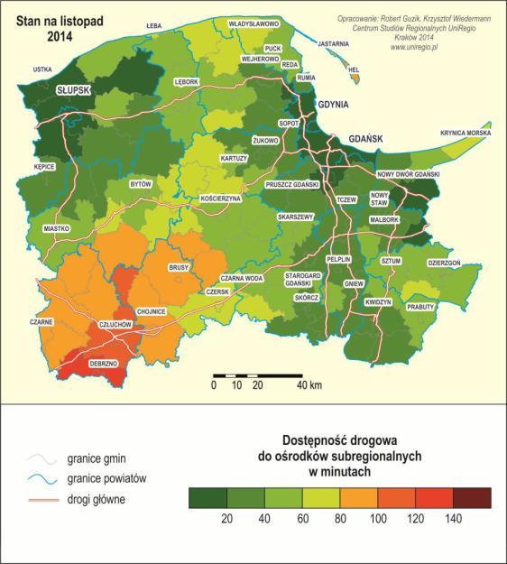 Plan Zrównoważonego Rozwoju Publicznego Transportu Zbiorowego dla Gminy Lichnowy pośrednictwem do autostrady A1 i węzłów drogowych i kolejowych w Tczewie i Malborku z jednej strony a poprzez Gminę