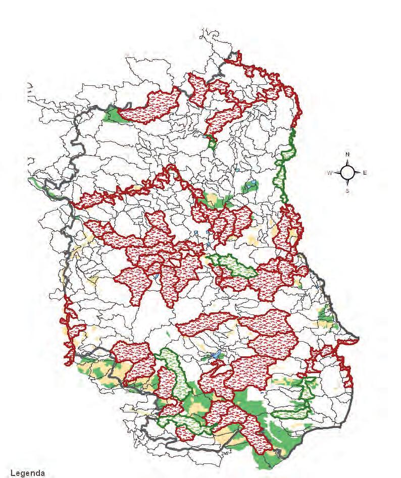 wody W latach 2010-2012 prowadzono badania w 130 ppk zlokalizowanych na 123 jcw. W granicach województwa lubelskiego wydzielono 374 jcw, zatem monitoringiem objęto niemal 33% wód.