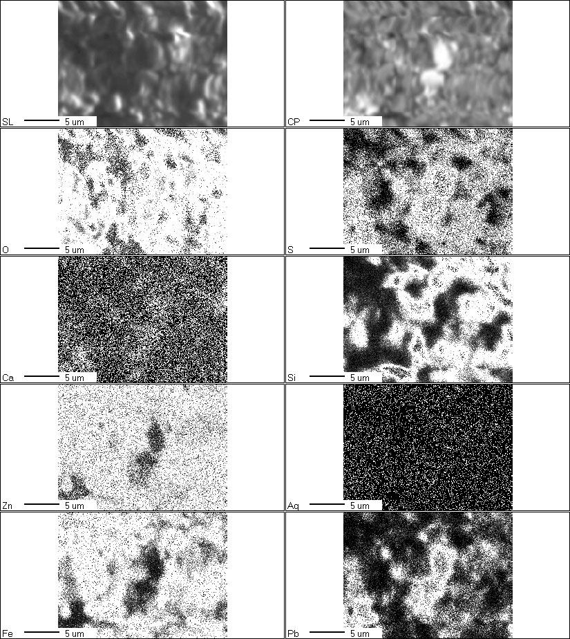 3 Results of the chemical composition measurements of the points selected in Fig. 7 Tab. 3 Wyniki pomiarów składu chemicznego wybranych punktów z Rys.