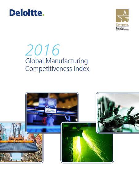 Przyszłość 4.0? GLOBAL MANUFACTURING COMPETITIVENESS INDEX Ranking krajów - 2016 1.