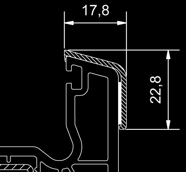 Aluminiowe okapniki ramy, samoprzylepne, zastosowanie uniwersalne,