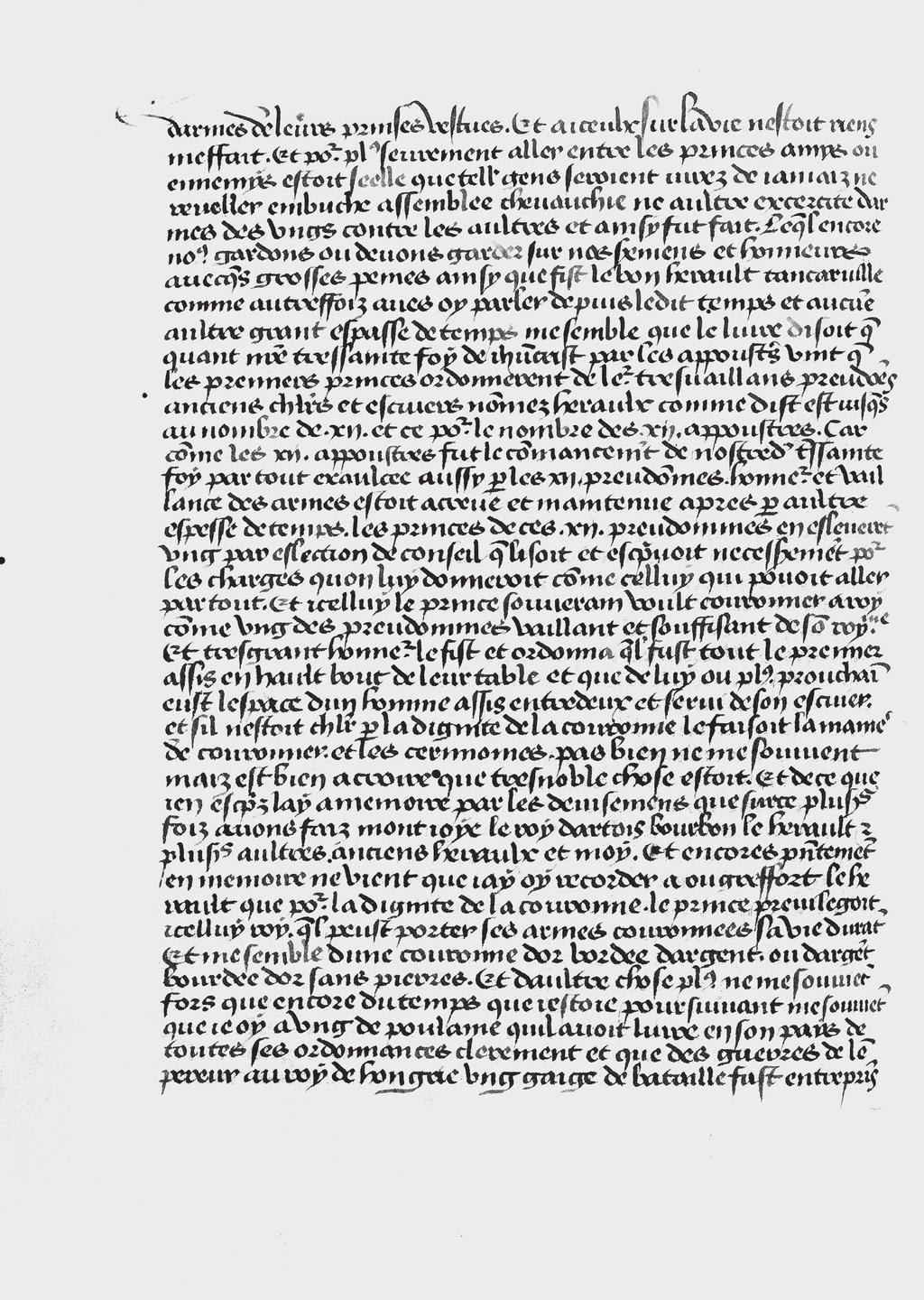 An Early 15th Century Letter by Nicholas Villart 41 A page from the manuscript containing the letter by Nicholas Villart of 1407, at the bottom of