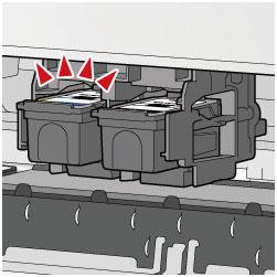 Ważne Sprawdź, czy kasety FINE zostały zainstalowane prawidłowo.