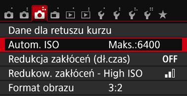 3 Obsługa menu Procedura wprowadzania ustawień menu 1 2 3 4 5 6 Wyświetl ekran menu. Naciśnij przycisk <M>, aby wyświetlić ekran menu. Wybierz kartę.