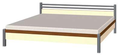 LOZ.180BM wymiary (szer./gł./wys.) w cm: 190/210/71 ilość paczek: 3 waga (kg): 66 objętość (m 3 ): 0,36 istnieje możliwość zamówienia łóżka z materacem LOZ.