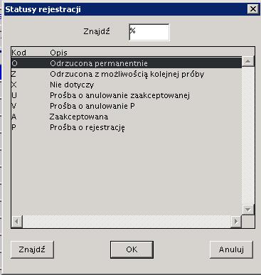Formatka Rejestracja -> Rejestracja na zajęcia -> przycisk Przedm.