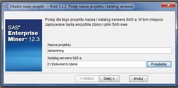 SAS Miner Rysunek: nowy projekt Stefania Wietrzykowska, Piotr Lebiedź (Politechnika