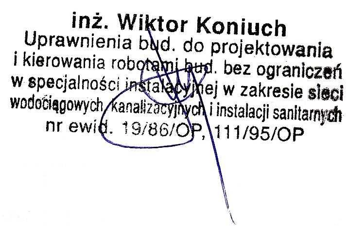 Jednostka projektowa : NEUSTEIN s.c. Biuro Projektów Wodociągów i Kanalizacji 45-417 Opole ul. Pomarańczowa 22 tel. 077 544 12 98, kom. 509 255 415 E-mail neustein@op.onet.