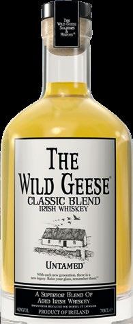 THE WILD GEESE THE WILD GEESE IRISH WHISKEY THE WILD GEESE COLLECTION ZOSTAŁA TRZYKROTNIE WYBRANA JAKO THE BEST IRISH WHISKEY.