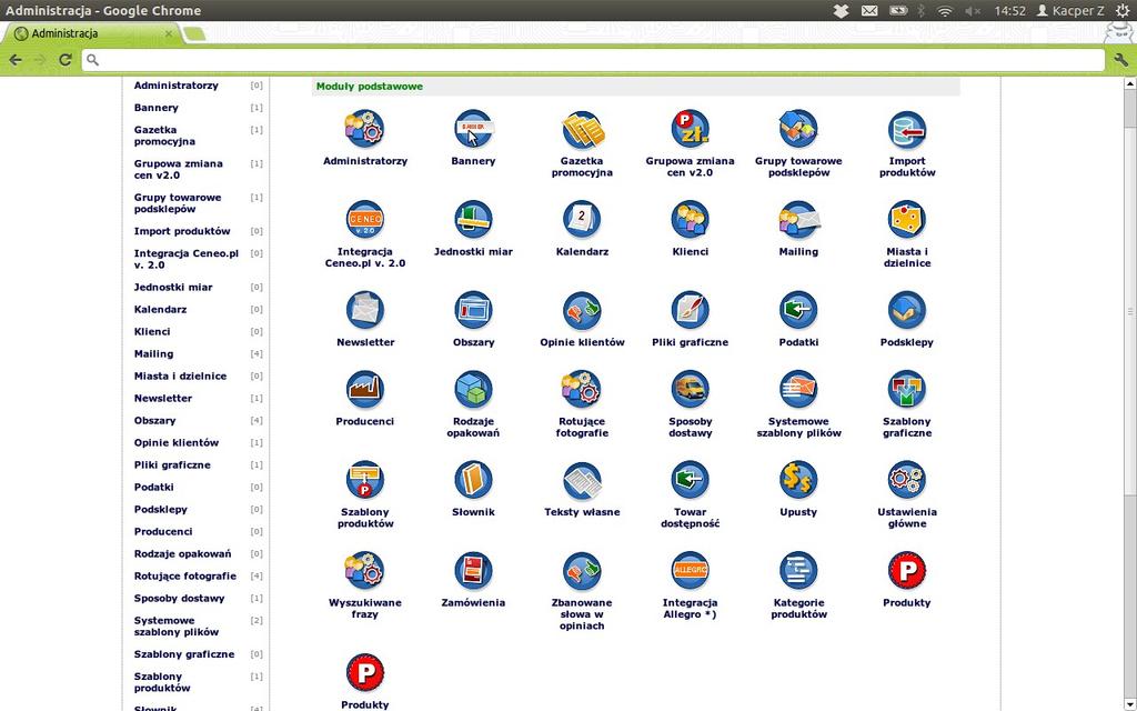 Nasz sklep Internetowy Z15Shop ma przejrzysty i łatwy w obsłudze panel