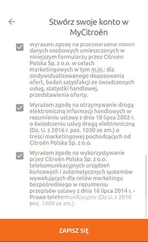 rejestracji 1. Podaj swoje dane 2. Zapoznaj się z zastrzeżeniami prawnymi 2.